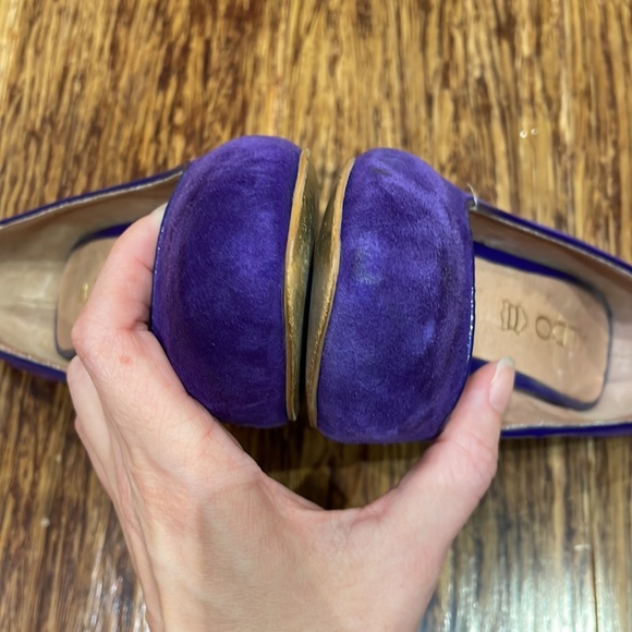 ALDO purple suede leather 4” pump heels size 5 - Picture 7 of 10